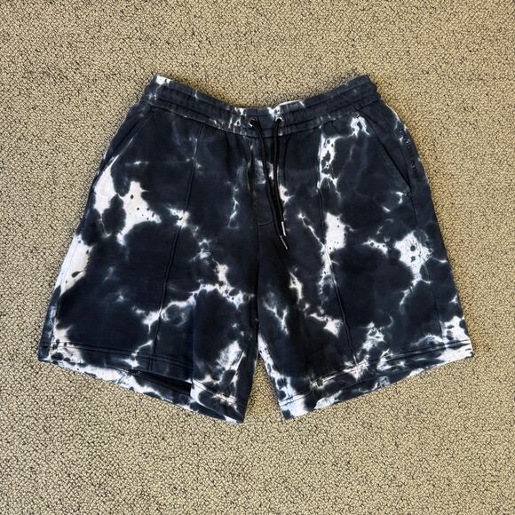 Armani Exchange Tie Dye Jersey Black 7" Shorts US Men's XS - Picture 2 of 7